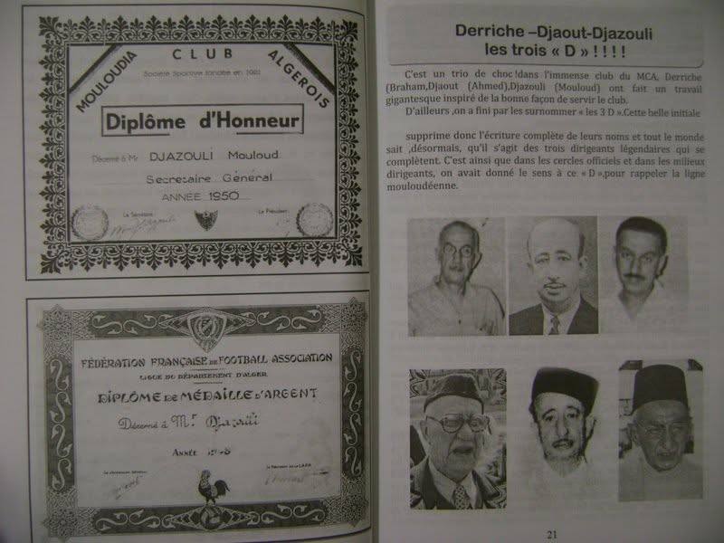 Le Doyen Conte le Mouloudia de l'époque coloniale